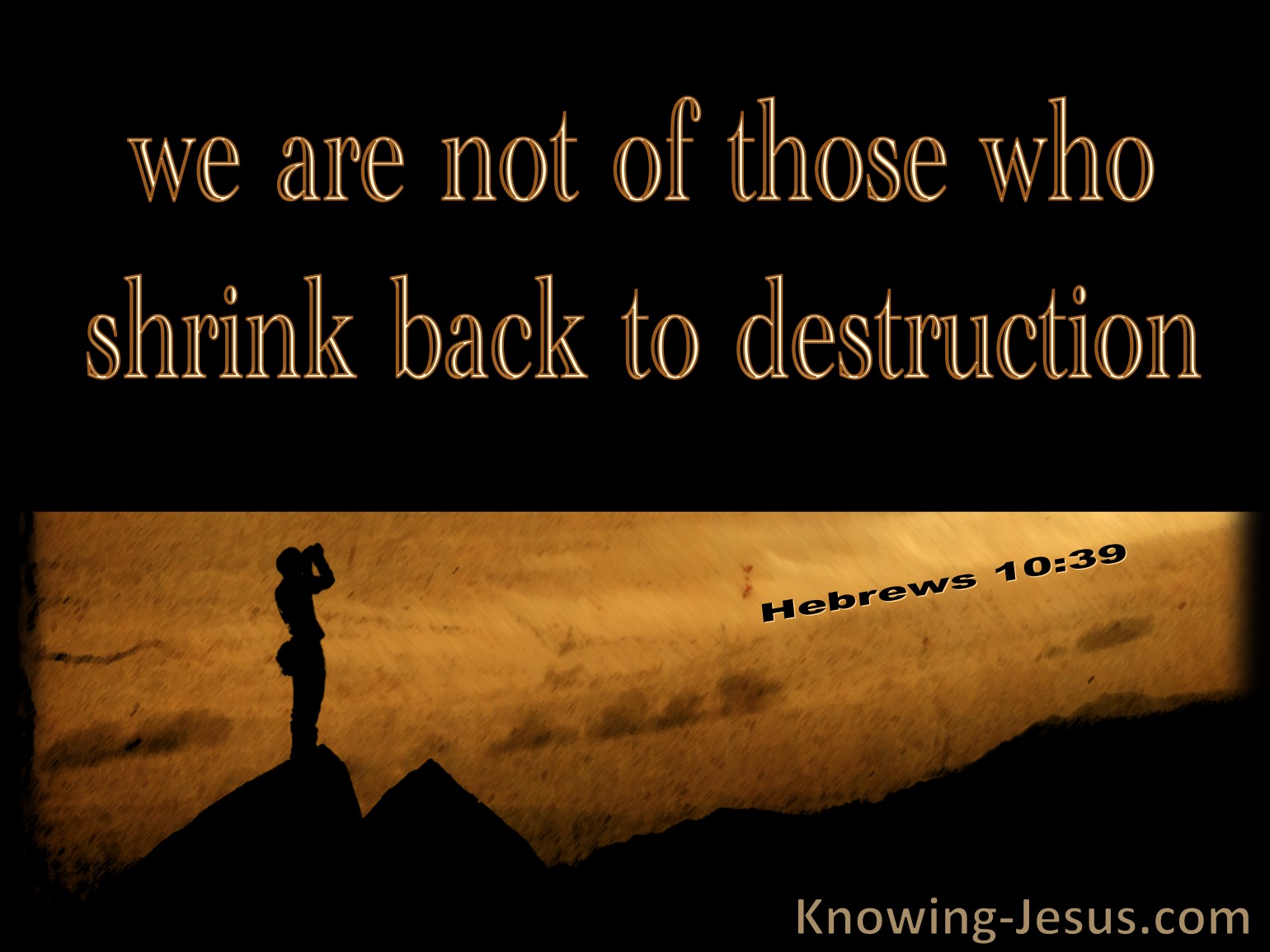 Hebrews 10 Vs 39